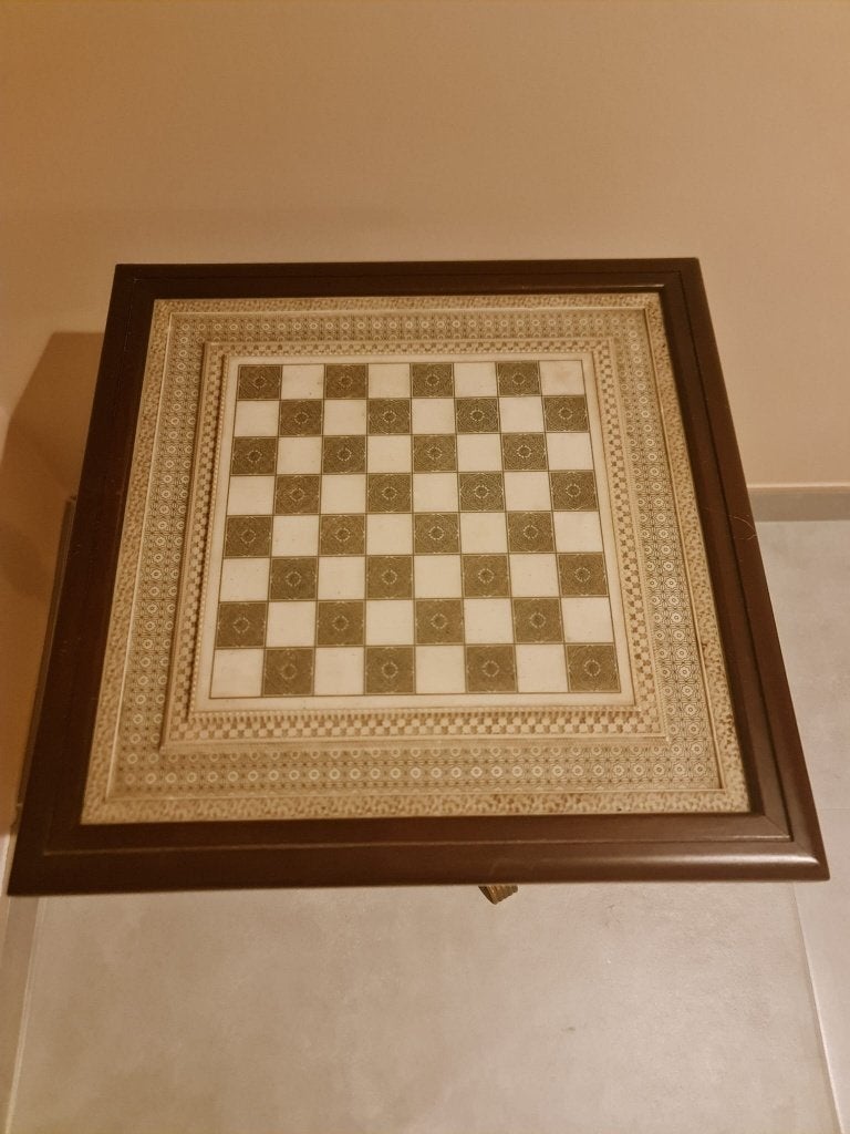 Schaakbord Franklin Mint "De Belegering van Lucknow", Enlèvement, Utilisé, Échecs