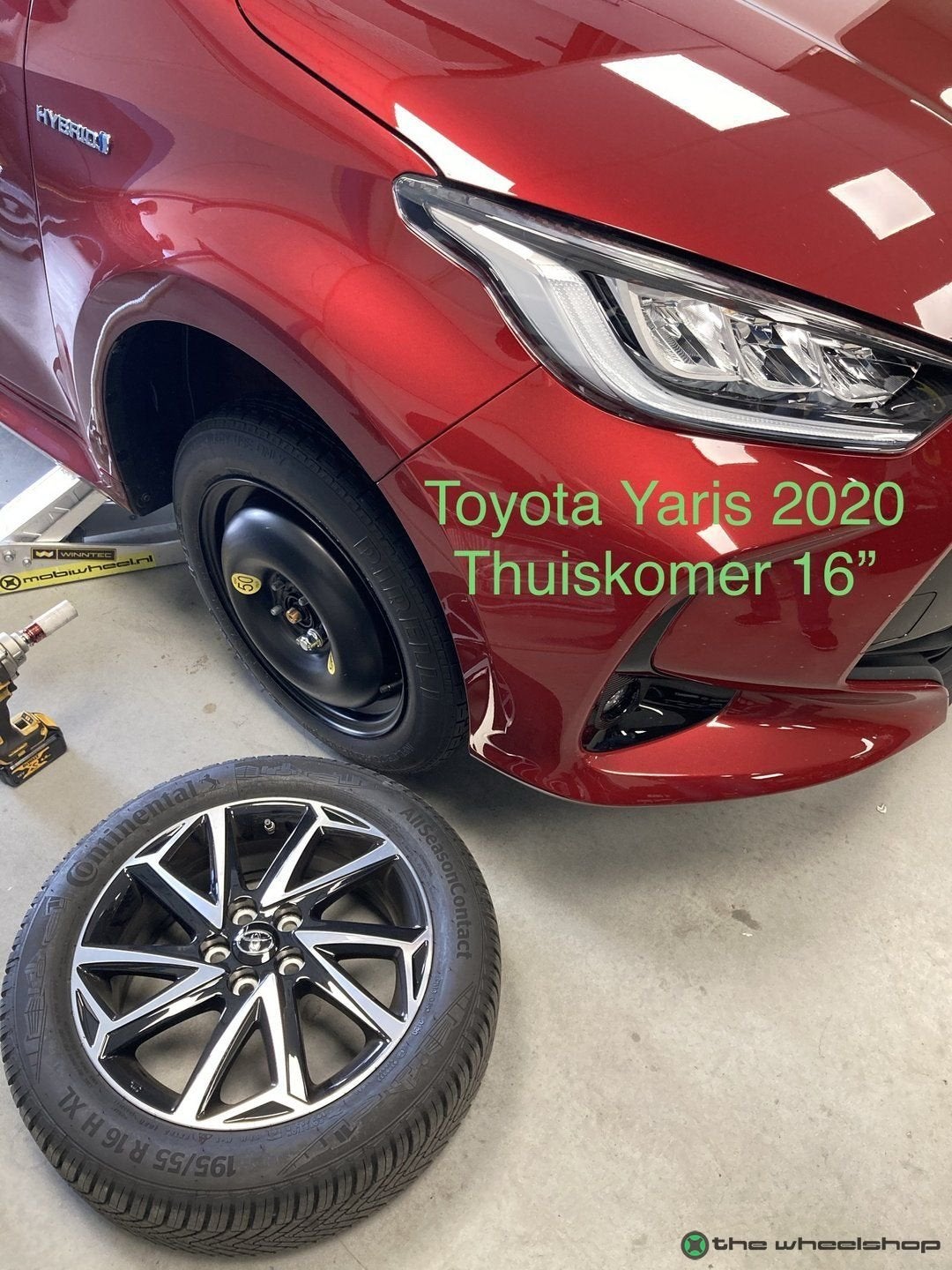 Reservewiel Thuiskomer Toyota Yaris / Cross Corolla Auris Vi, Gebruikt, -, Banden en Velgen, Ophalen of Verzenden