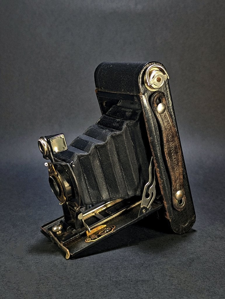 Kodak No.2 opvouwbare autografische brownie (1920-1930), Verzenden, Voor 1940, Fototoestel