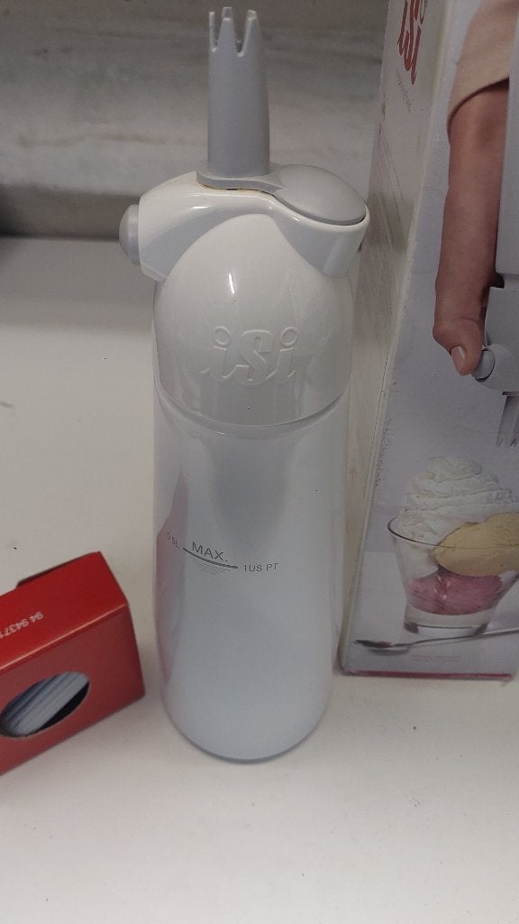 iSi Slagroomspuit Whip Plus  Wit 0,5L + Patronen - Nieuw, Huis en Inrichting, Keuken | Keukenbenodigdheden, Overige typen, Nieuw