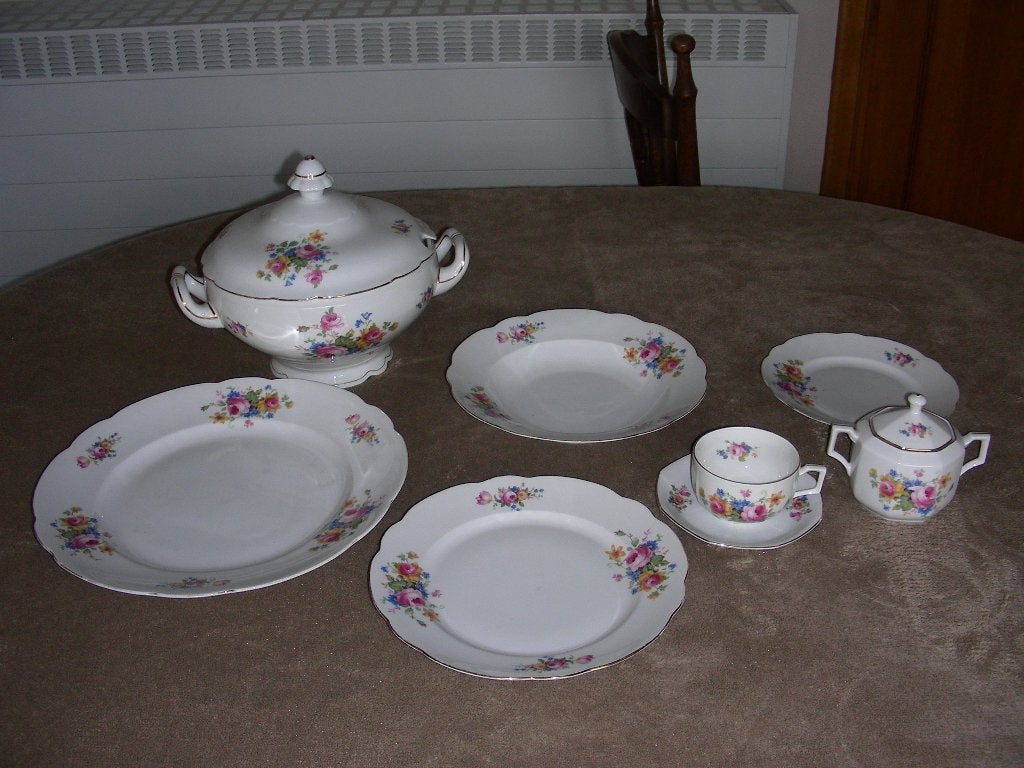 Servies, Bavaria (borden, schotel, soepterrine, suikerpot), Antiek en Kunst, Ophalen