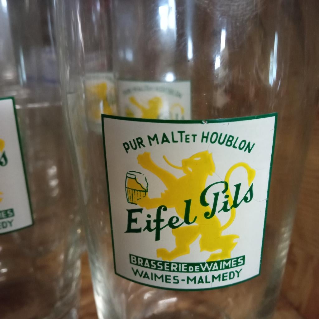 EIFEL PILS-glas (brouwerij Waimes-Malmedy), Verzamelen, Ophalen of Verzenden, Gebruikt, Glas of Glazen, Overige merken
