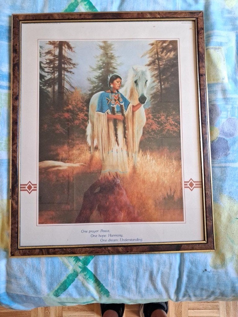 Vintage ingelijste kunstprint – Carole Coffman, Ophalen