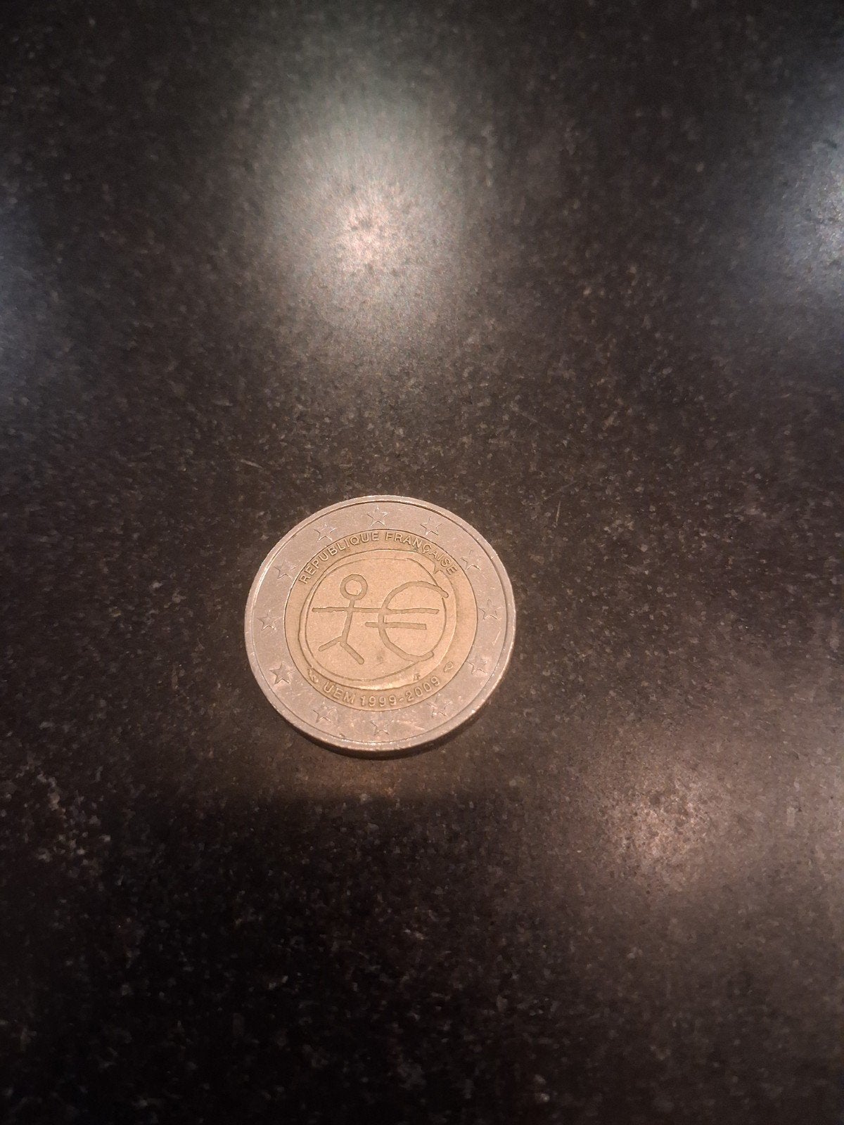 2 euro munt stickman, Postzegels en Munten, Ophalen