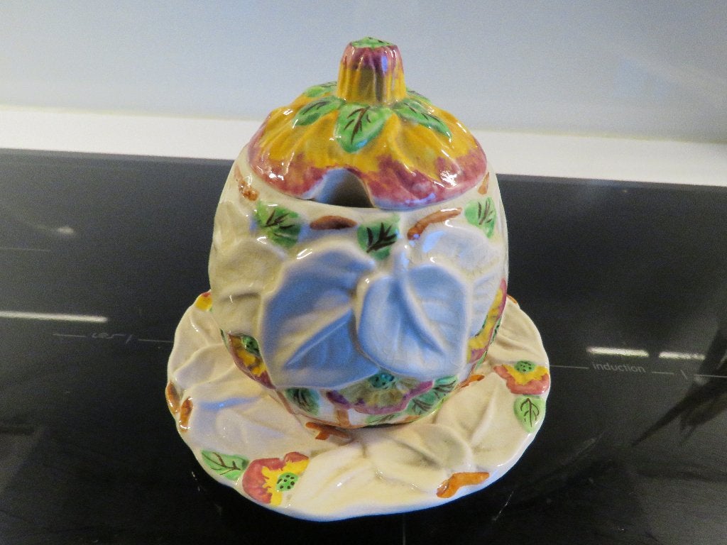 Casserole à barbotine Brenthleigh Ware sous assiette, Enlèvement ou Envoi