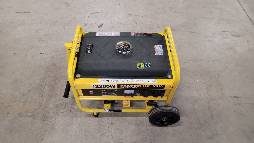 Powerplus Generator, Doe-het-zelf en Bouw, Aggregaten, Ophalen, Zo goed als nieuw, Benzine