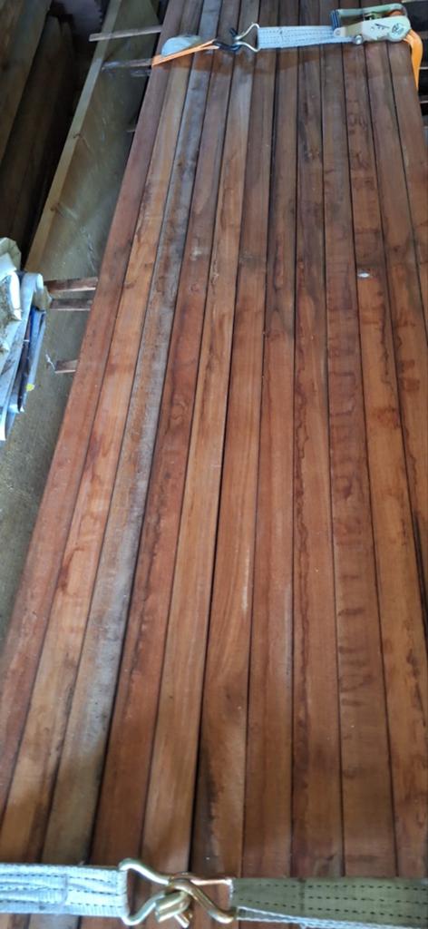 Ghana teak balkjes, Ophalen