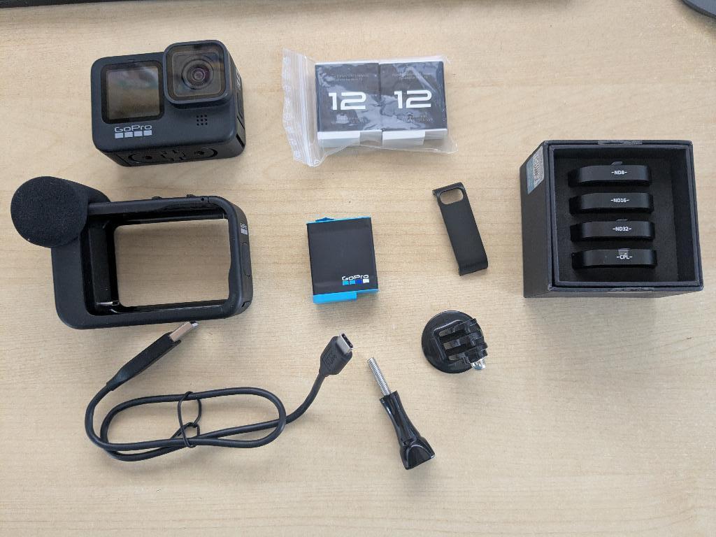 GoPro HERO9 met extra accessoires, Ophalen of Verzenden, Zo goed als nieuw, GoPro