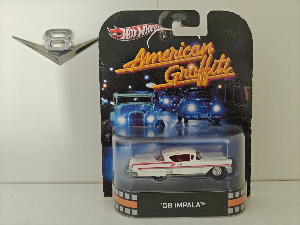Hot Wheels american graffiti 58 impala, Ophalen, Gebruikt, Auto