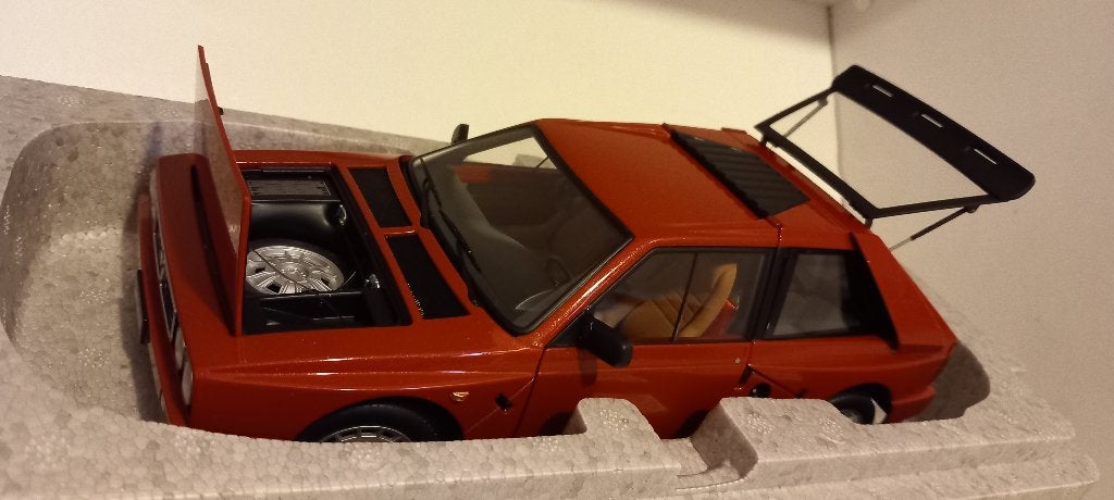 1/18 Lancia Delta S4 Gr.B Stradale Rosso Amaranto 1985, Hobby & Loisirs créatifs, Voitures miniatures | 1:18, Enlèvement ou Envoi