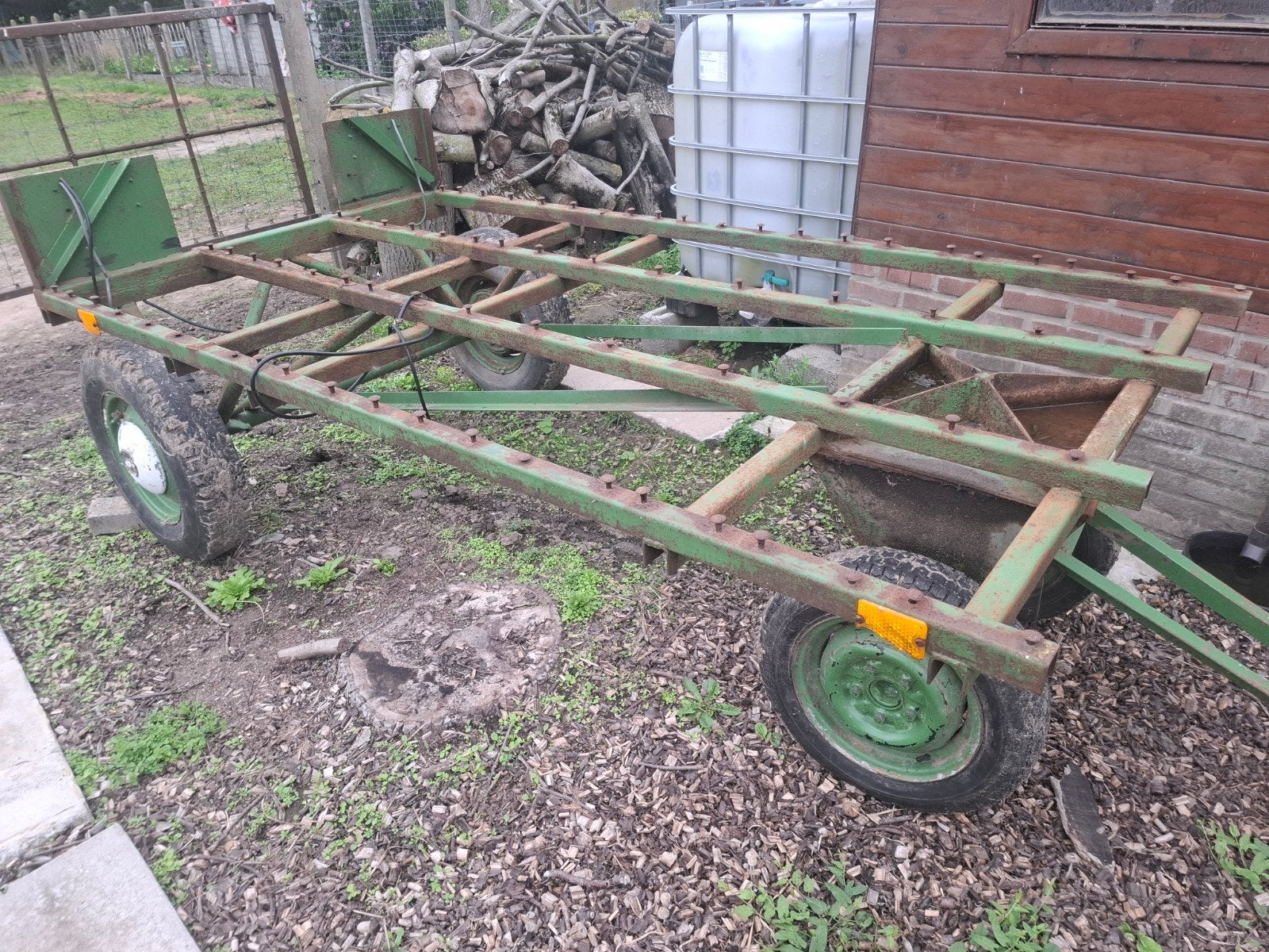 aanhangwagen voor tractor (te restaureren), Enlèvement, Utilisé