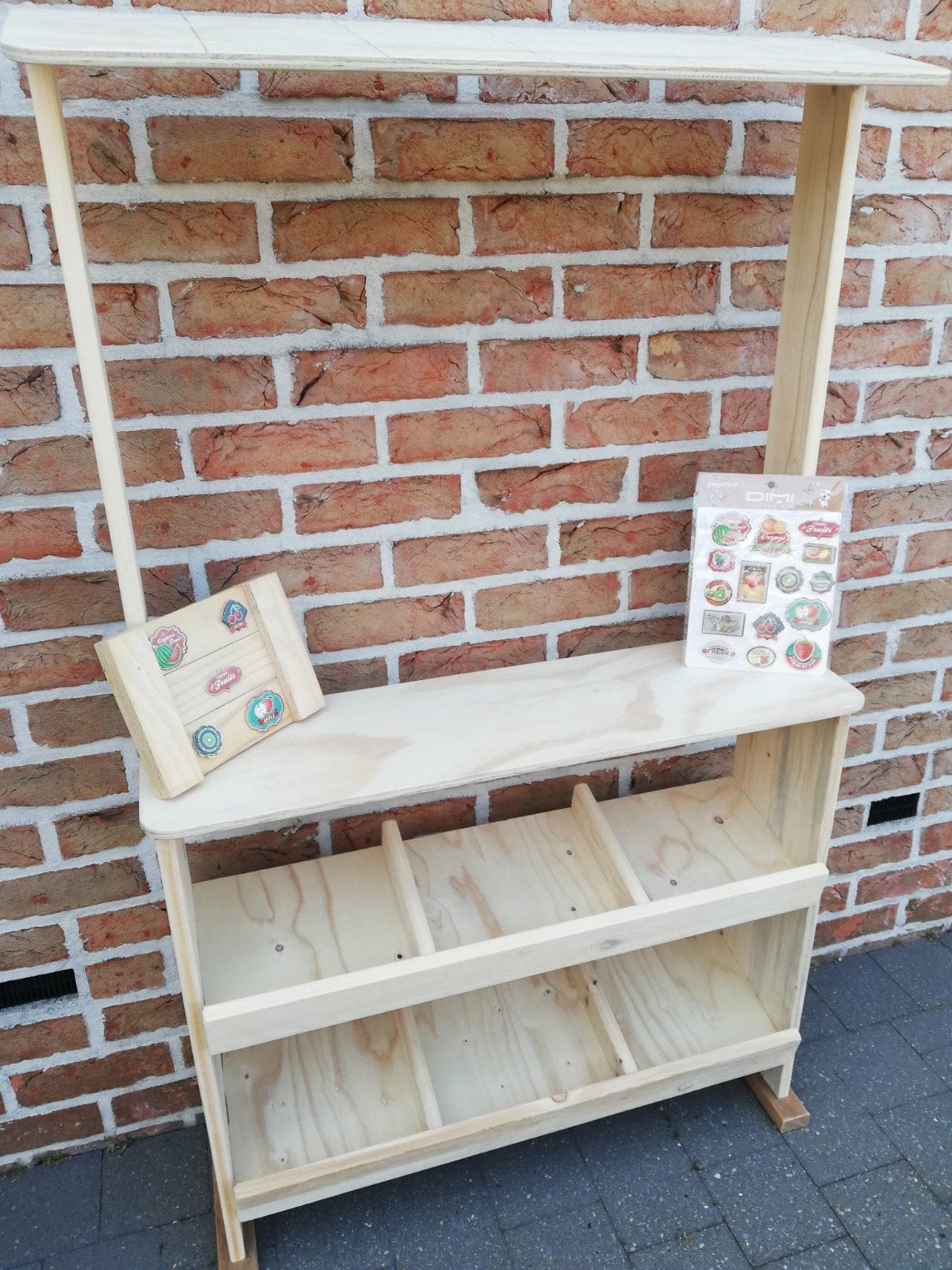 nieuwe grote houten winkel eigen atelier zeer sterk
--enkele, Kinderen en Baby's, Speelgoed | Houten speelgoed, Ophalen, Nieuw