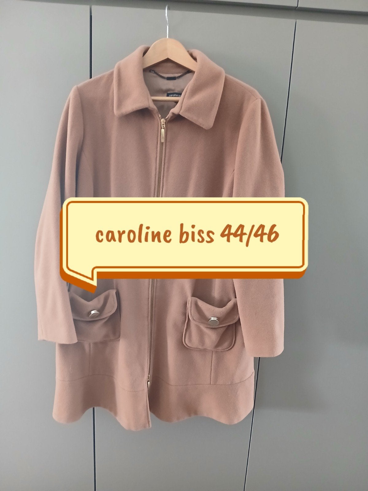 Veste Caroline Biss 44/46, Vêtements | Femmes, Vestes | Hiver, Taille 46/48 (XL) ou plus grande, Enlèvement ou Envoi, Brun, Porté