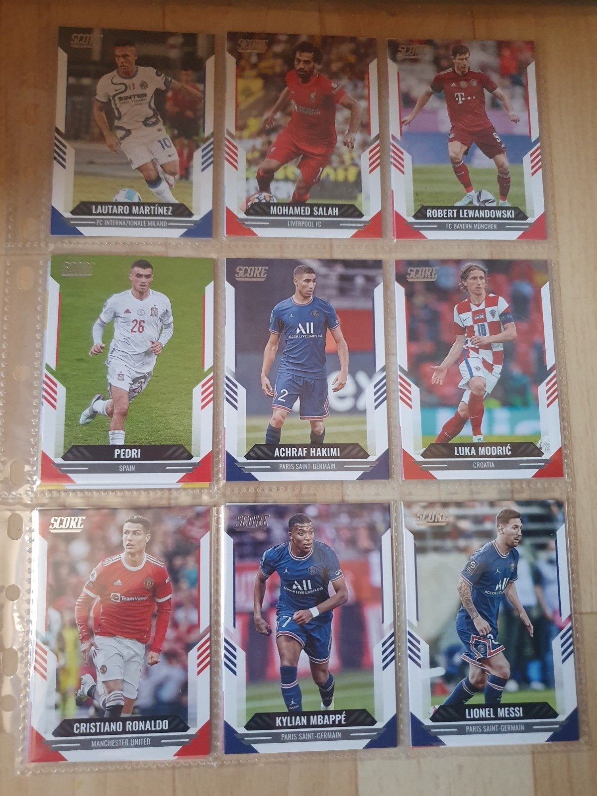9x Panini Score Messi/Ronaldo/Mbappé, Enlèvement ou Envoi