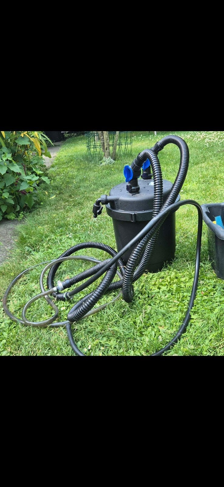 Filtre a pression + pompe, Jardin & Terrasse, Pompes à eau, Enlèvement, Comme neuf, Électrique, Pompe à eaux claires