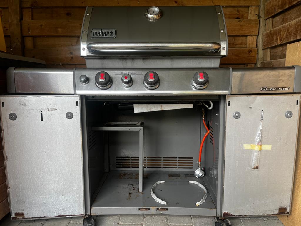 Gasbarbecue Weber te koop, Tuin en Terras, Buitenkeukens, Ophalen, Gebruikt, Gas, Vrijstaand