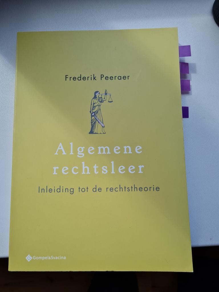 Algemene rechtsleer. Inleiding tot de rechtstheorie, Boeken, Ophalen, Frederik Peeraer