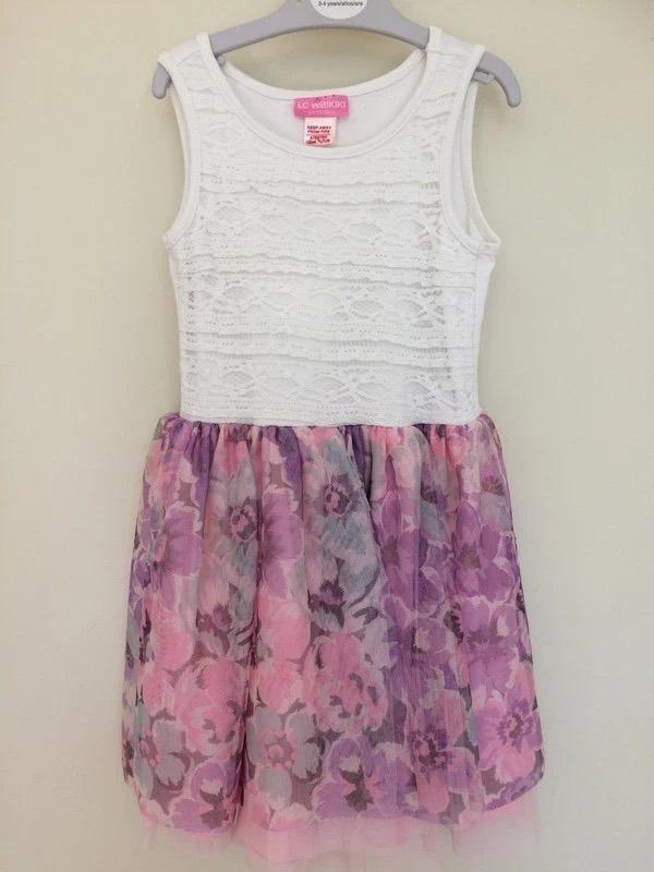 Robe pour fille + bandeau, 3-4 ans, LC Waikiki, Enlèvement ou Envoi, Utilisé, Fille