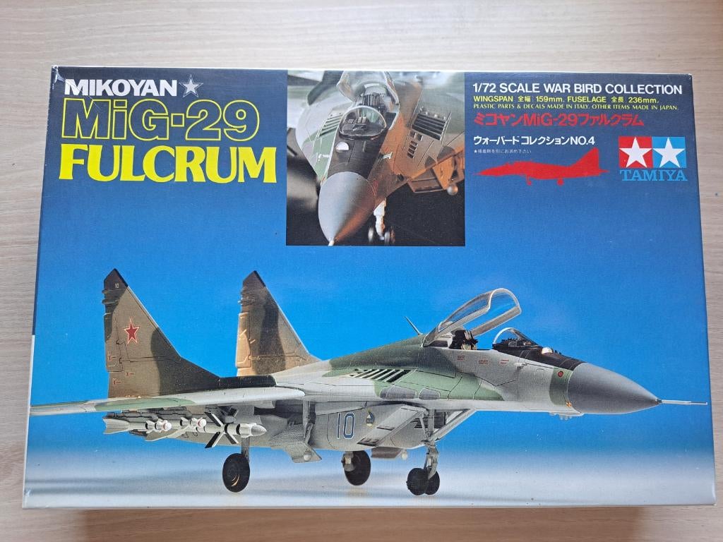 Tamiya | Nr. 60704 | 1:72 - Mikoyan MiG-29 Fulcrum, Overige merken, 1:72 tot 1:144, Nieuw, Ophalen of Verzenden