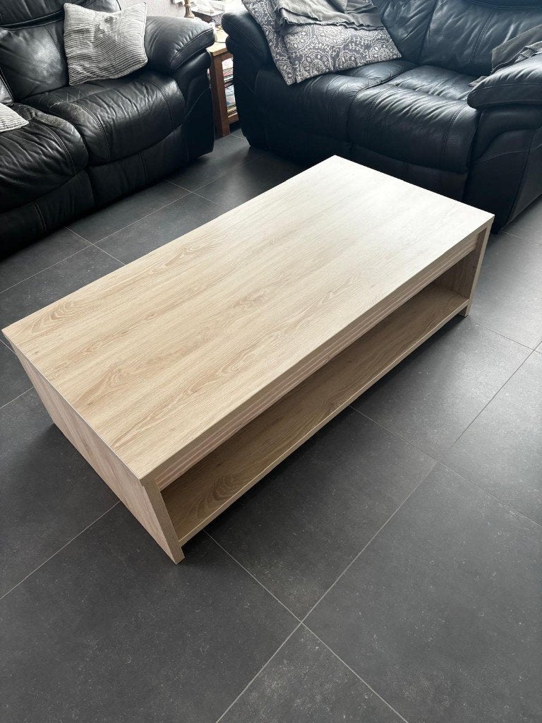mooie zo goed als nieuwe salontafel, Ophalen, 100 tot 150 cm, 50 tot 100 cm, Zo goed als nieuw