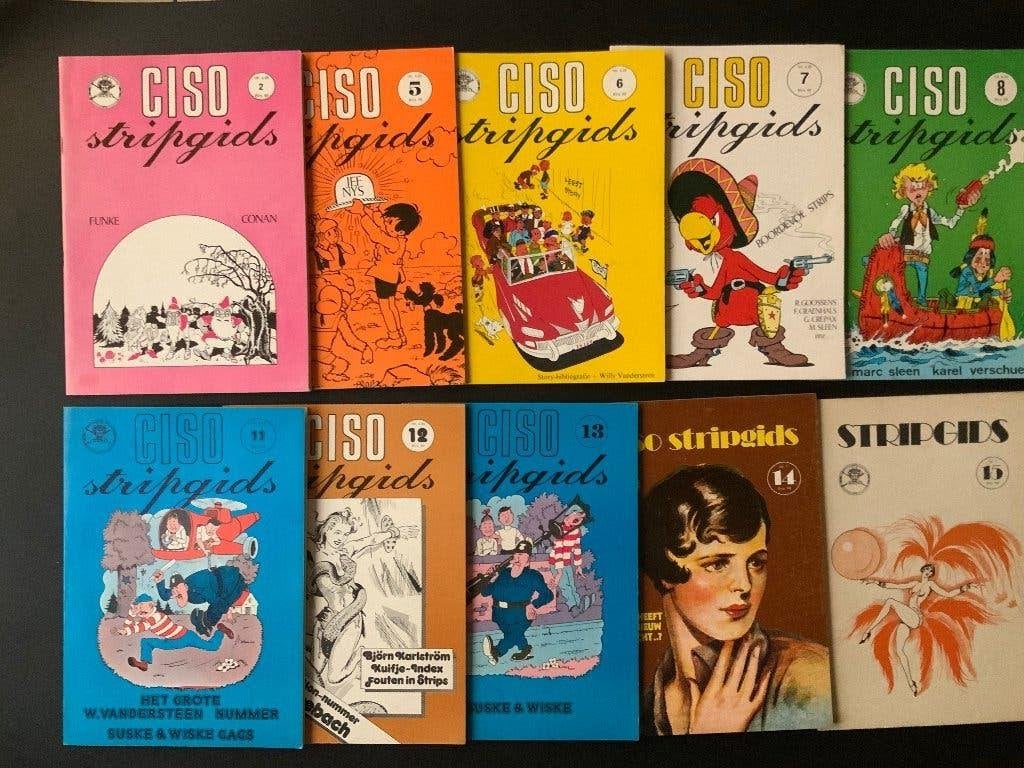 Lot van 10 X Ciso stripgids (1974- 1977), Ophalen of Verzenden, Zo goed als nieuw, Meerdere stripboeken, Diverse Auteurs