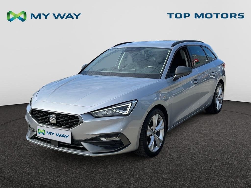 Seat Leon ST FR*AUTOMAAT*110PK*SENSOREN*GPS*CARPLAY*FULL LED, Autos, Seat, Argent ou Gris, Achat, https://public.car-pass.be/vhr/ebe512a1-cf4e-4efc-89de-a9a0249888fb