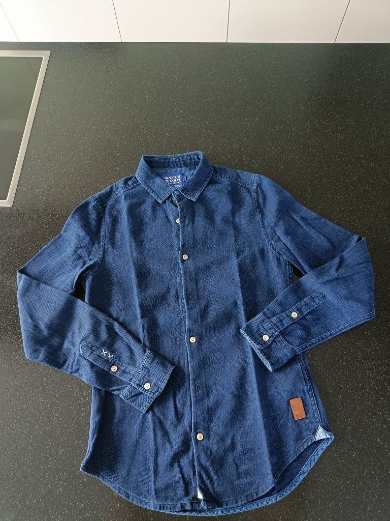 Chemise en jean taille S Scotch & Soda comme neuve, Comme neuf, Enlèvement, Bleu, Autres tailles de jeans