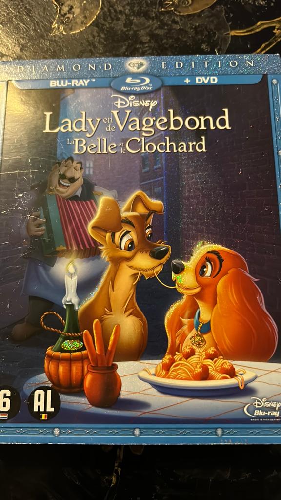 Lady En De Vagebond ((Blueray + dvd), Ophalen of Verzenden, Zo goed als nieuw