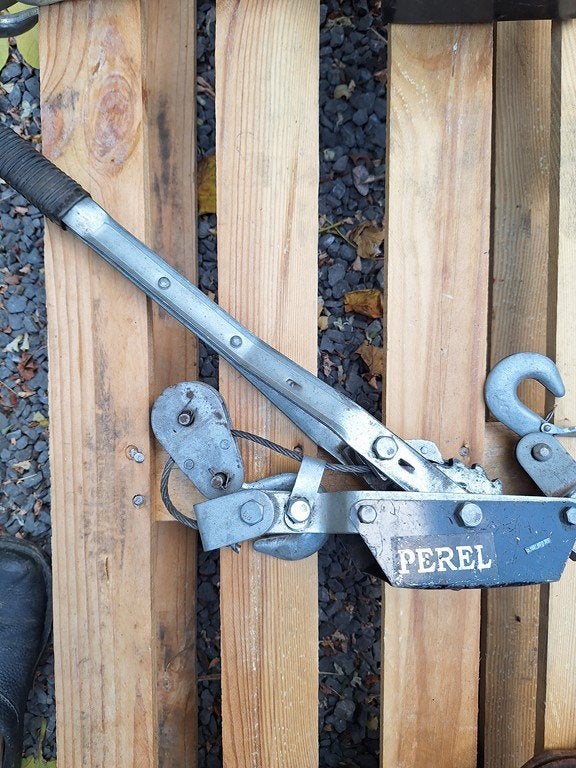 takels, Ophalen, Gebruikt, Handmatig