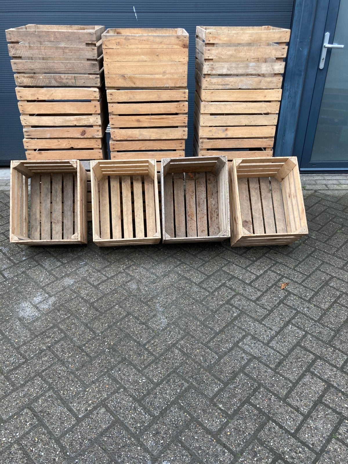 Mooie oude fruitkistjes veilingkistjes ,nu 10 voor 60 euro, Enlèvement, Utilisé