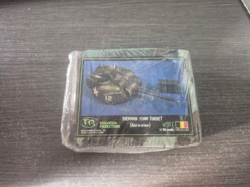 Verlinden 1/35 Sherman 75mm Turret Add on Armor, Overige merken, Tank, 1:32 tot 1:50, Nieuw