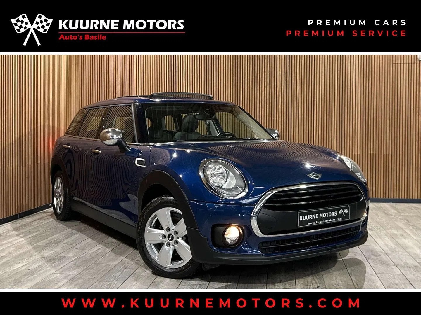 MINI Clubman One D 1.5 Pano/Leder/Gps/Airco/Cruise/Pdc *1j g, Auto's, Gebruikt, 1 kg, Leder, 3 cilinders
