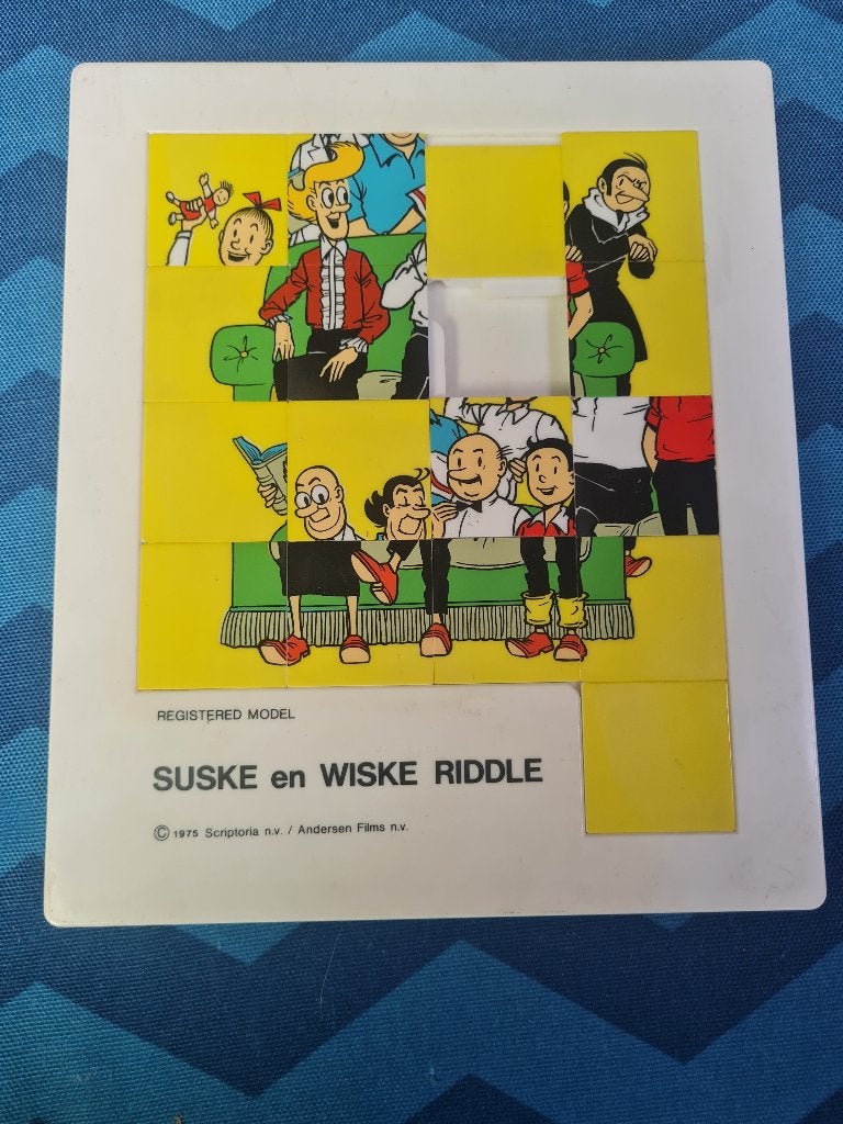 Vintage suske en wiske schuifpuzzel, Enlèvement, Bob et Bobette