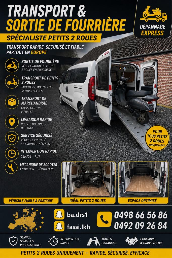 Camionnette Transport, Enlèvement