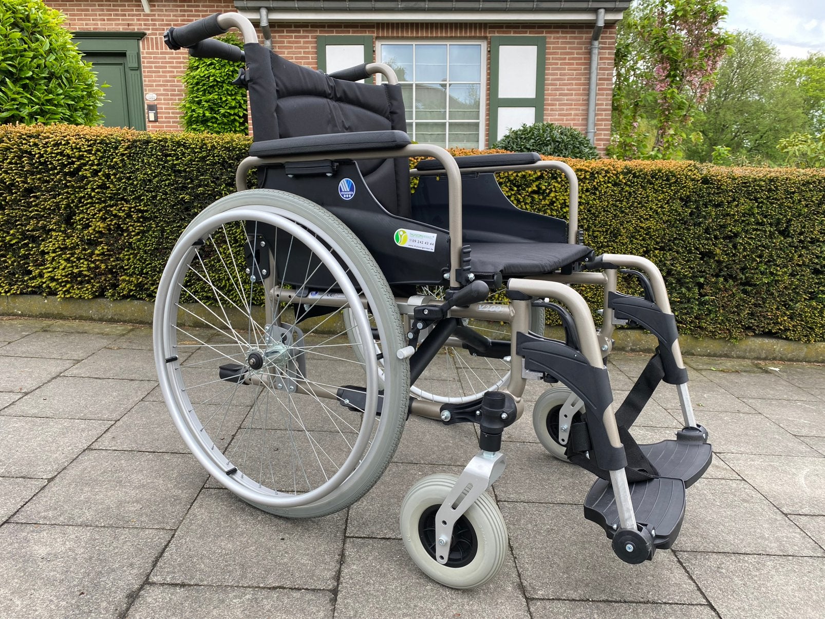 Vermeiren Opvouwbare Rolstoel inklapbaar / uitneembare bande, Diversen, Rolstoelen, Ophalen of Verzenden, Inklapbaar, Zo goed als nieuw