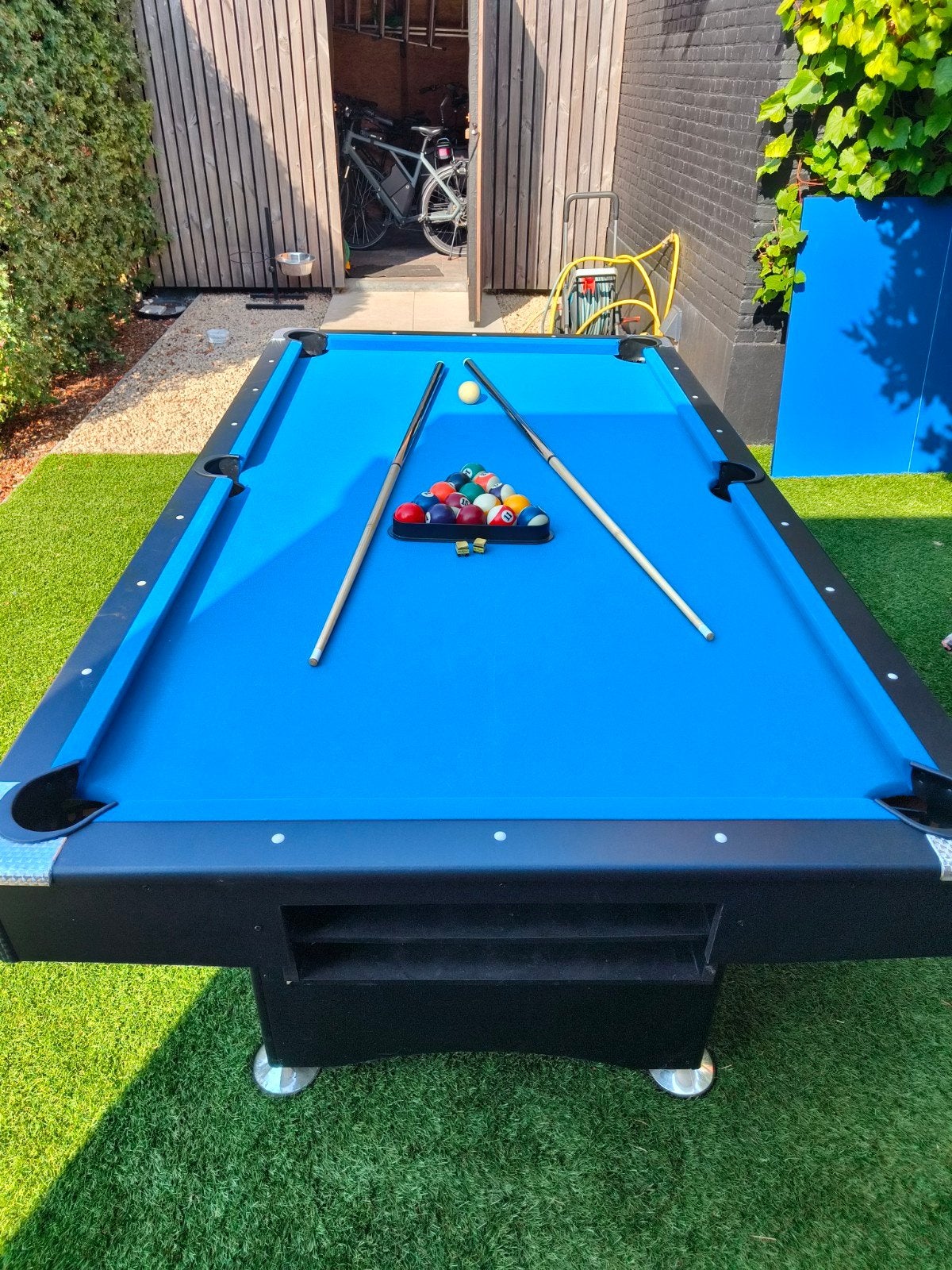 pooltafel, Ophalen, Pooltafel