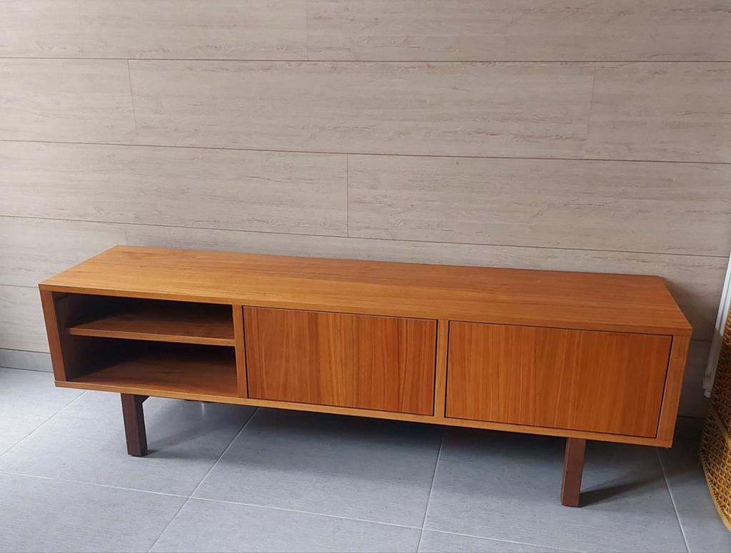 Vintage look tv kast, Ophalen, 100 tot 150 cm, Zo goed als nieuw, Minder dan 100 cm