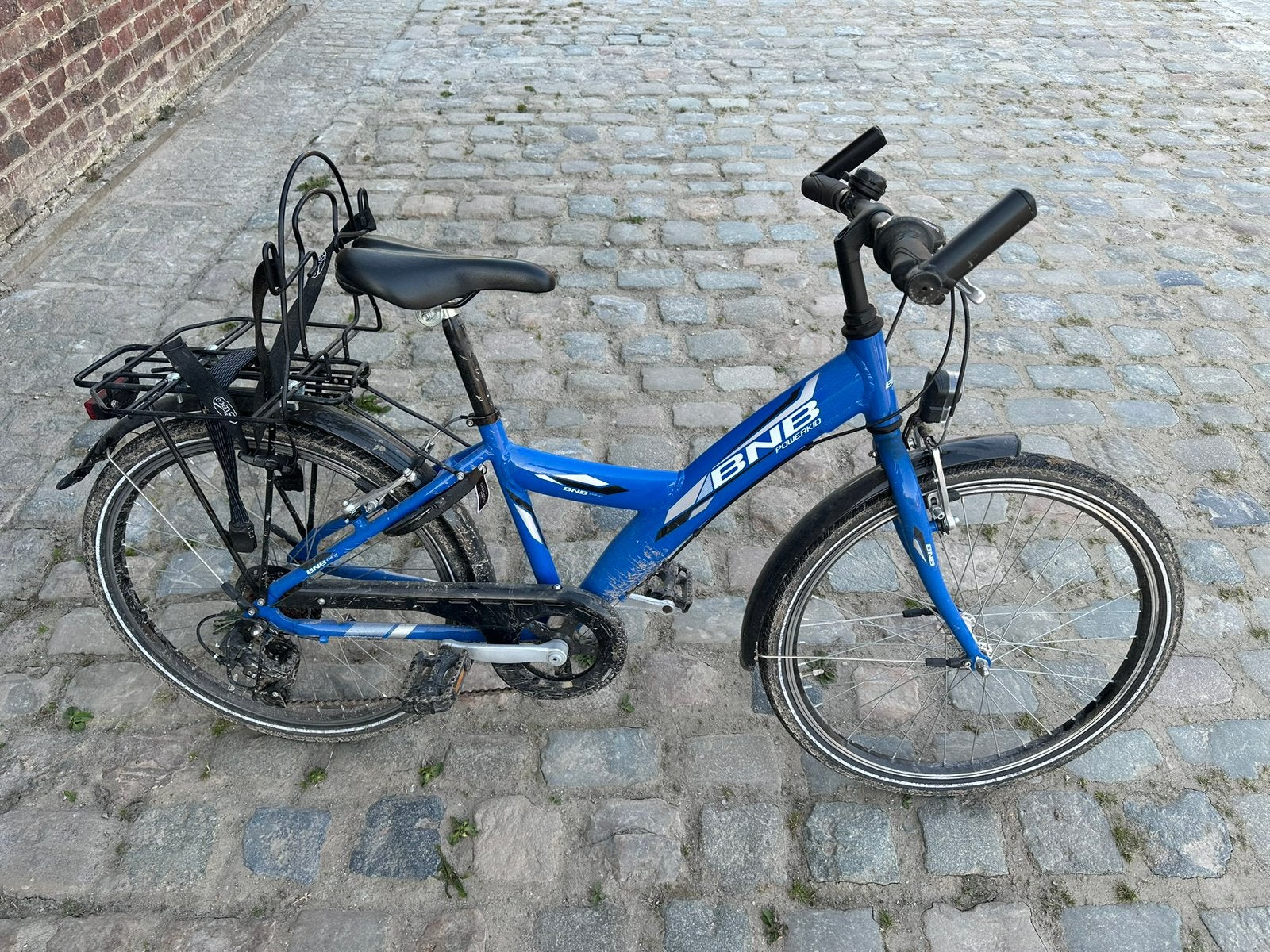 Kinderfiets met bagage-drager, Ophalen, Zo goed als nieuw, Velgrem, Versnellingen