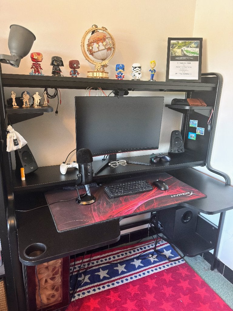 Game bureau IKEA (FREDDE), Huis en Inrichting, Ophalen, Zwart, Metaal, 74 cm