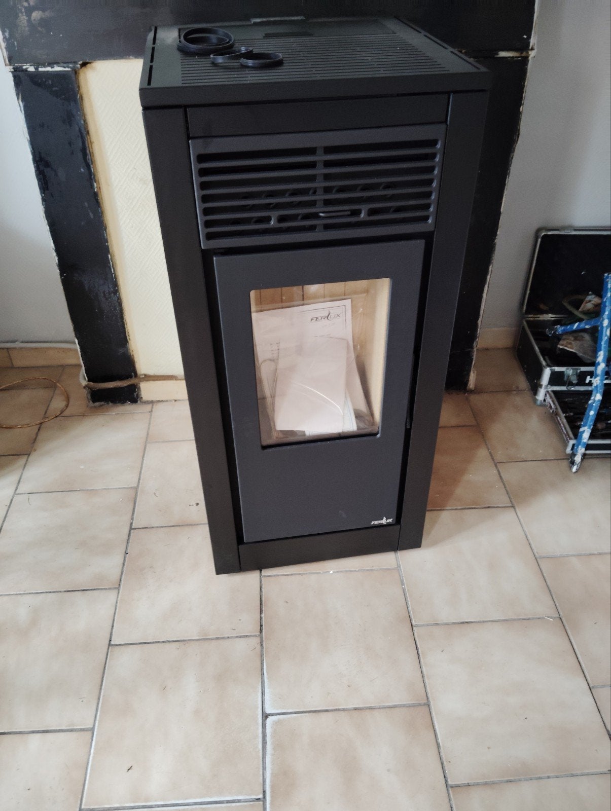 Poêle à pellets Ferlux 15kw, Maison & Meubles, Poêles, Enlèvement ou Envoi