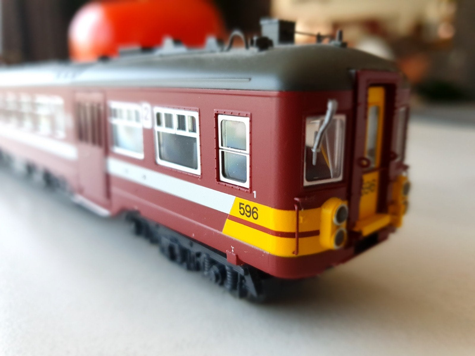 Autorail  Sncb  596      mfx  3 RAILS  ALTERNATIF, Enlèvement ou Envoi, Rails, Lima