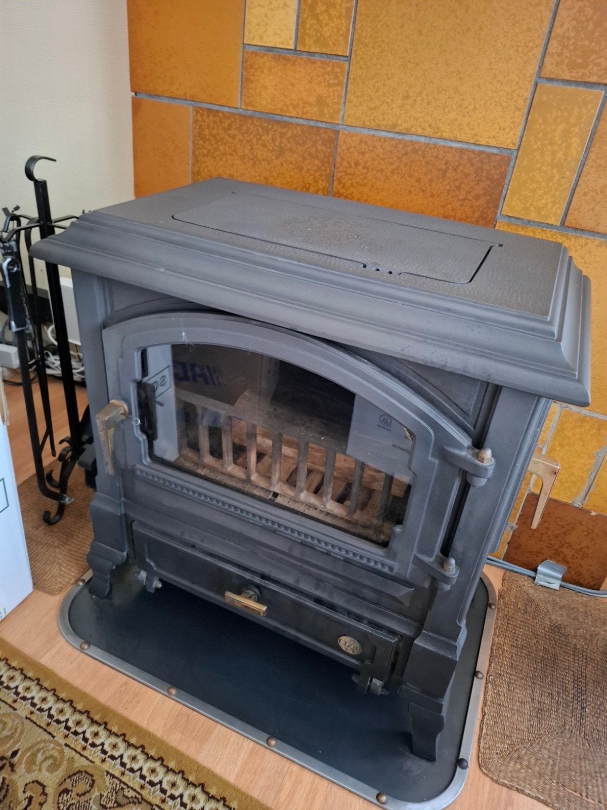 houtkachel te koop, 70H, 70Br en 45D, Comme neuf, Enlèvement, Bois, Autoportant