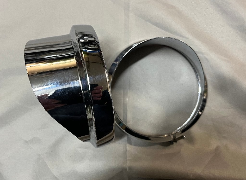 Anneaux à cils chromés Harley Passinglights 4 1/2 pouces, Enlèvement, Utilisé