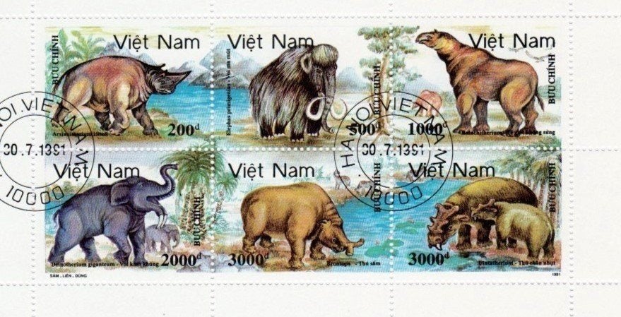 Timbres Préhistoire, Envoi, Affranchi