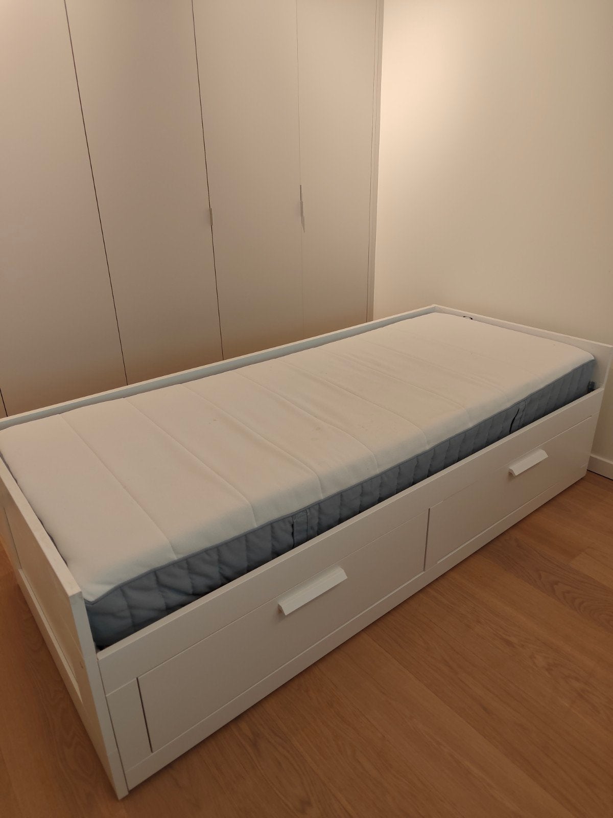 IKEA Brimnes 2-zitsslaapbank, wit, 80x200 cm, Ophalen, Gebruikt, Wit