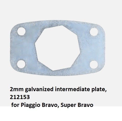 Piaggio Bravo - super Bravo  stuur-kop  tussenplaat, Envoi, Neuf, Piaggio