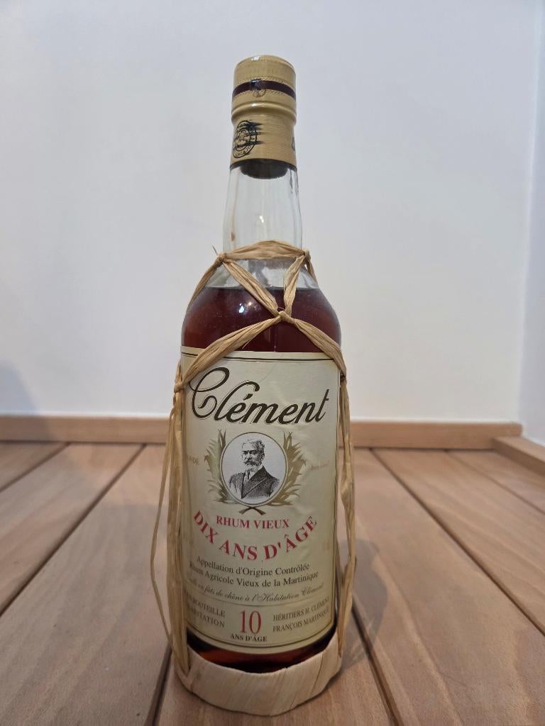 Rum Clement 10 jaar oud, jaren 90, Verzamelen, Wijnen, Ophalen of Verzenden