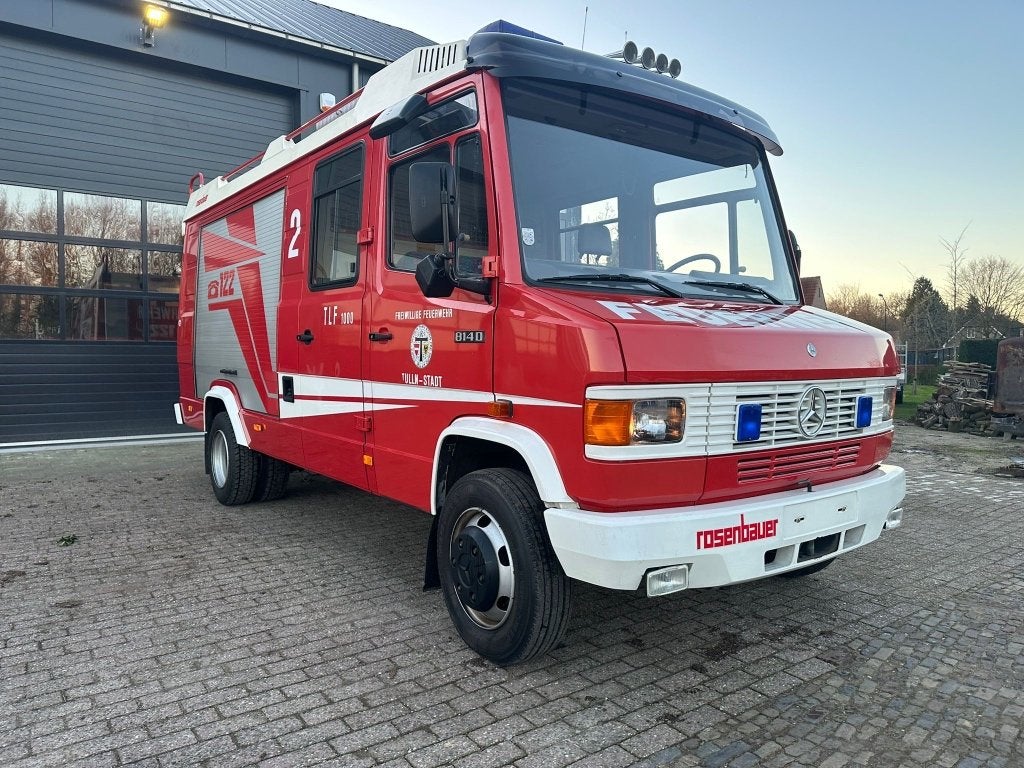 Mercedes 814 4x2 brandweer, 5 à 6 mètres, Boîte manuelle, Diesel, Particulier