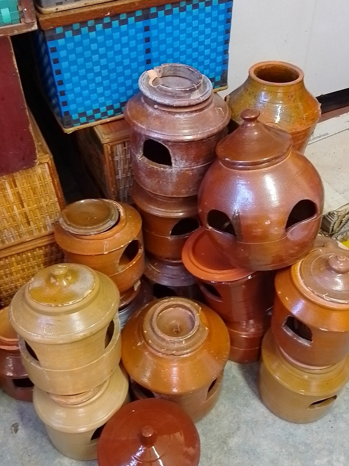 stenen drinkpot   duiven