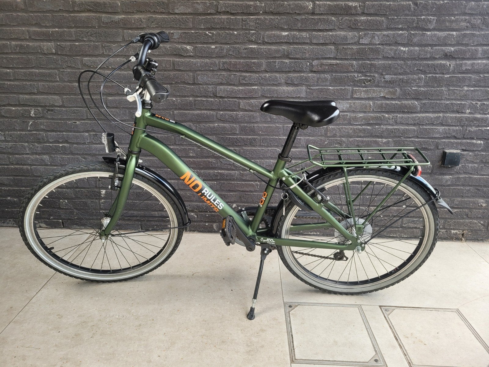 jongensfiets 24 inch (8-12jaar), Ophalen, No rules, Velgrem, Versnellingen